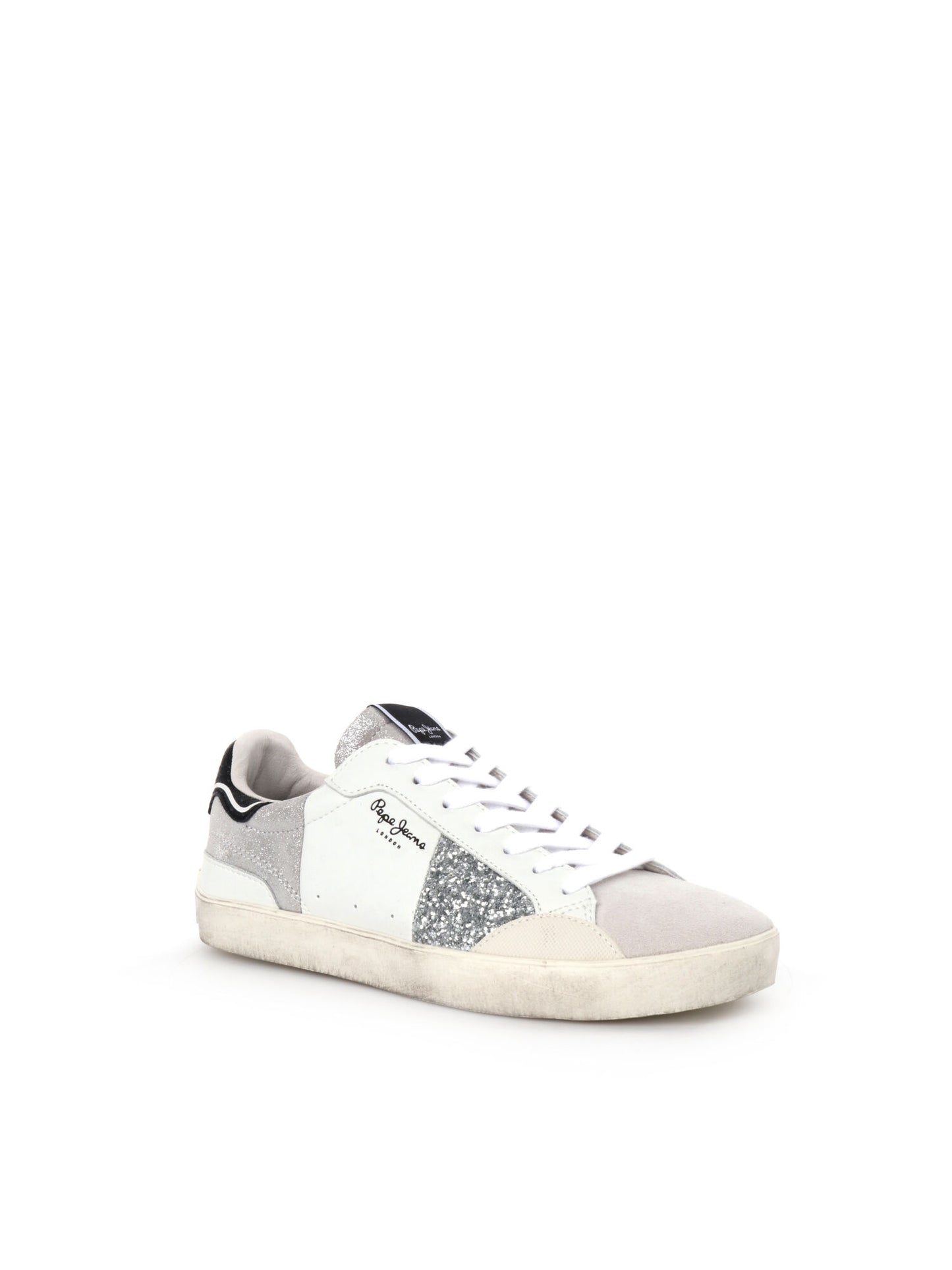 SNEAKERS LANE FUN PEPE JEANS DONNA BIANCO ARGENTO