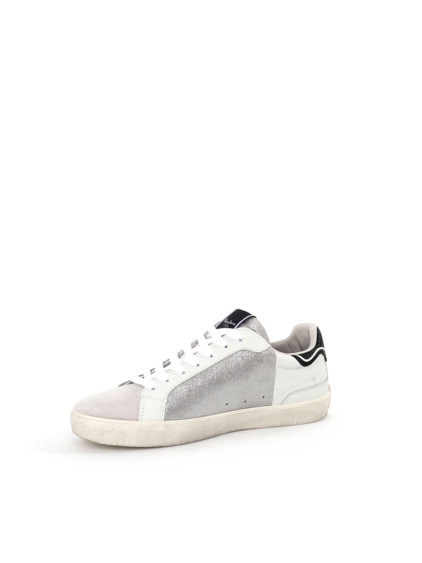 SNEAKERS LANE FUN PEPE JEANS DONNA BIANCO ARGENTO