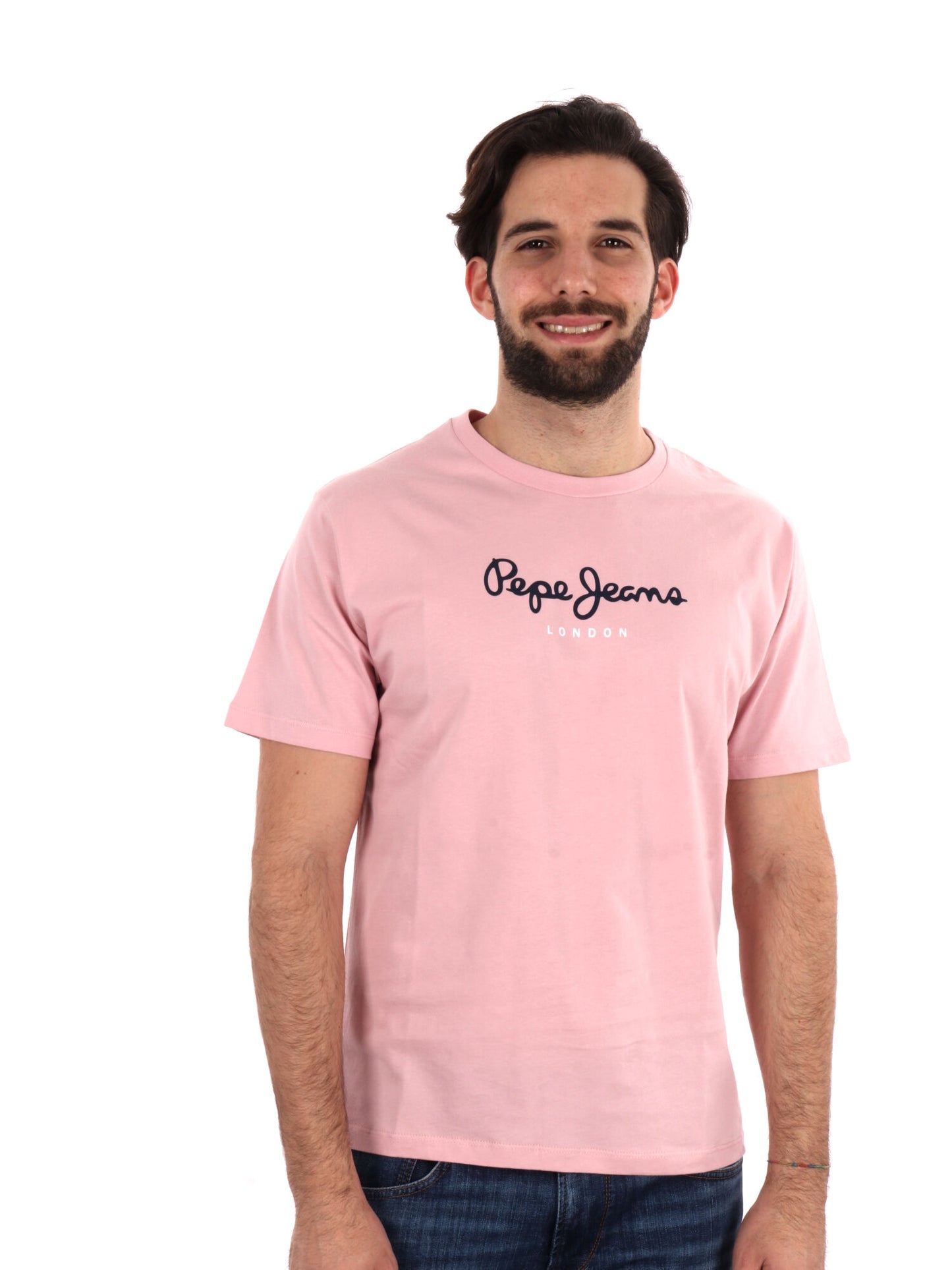 T-SHIRT EGGO PEPE JEANS UOMO ROSA