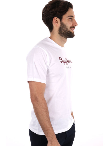 T-SHIRT EGGO PEPE JEANS UOMO BIANCO