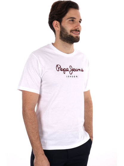 T-SHIRT EGGO PEPE JEANS UOMO BIANCO