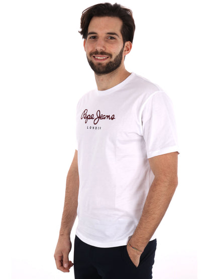T-SHIRT EGGO PEPE JEANS UOMO BIANCO