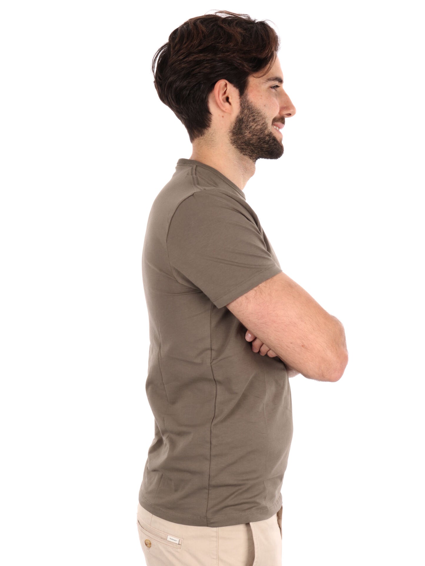 T-SHIRT ORIGINAL PEPE JEANS UOMO VERDE MILITARE
