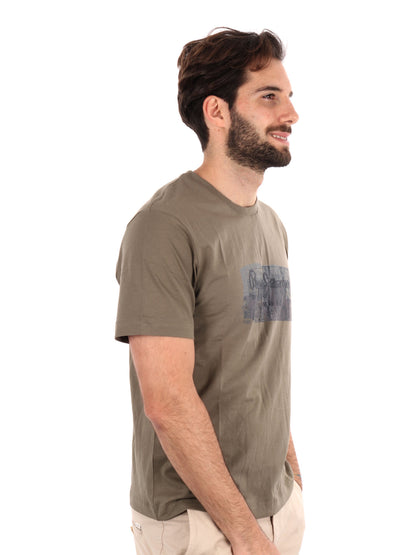 T-SHIRT DALTER PEPE JEANS UOMO VERDE MILITARE
