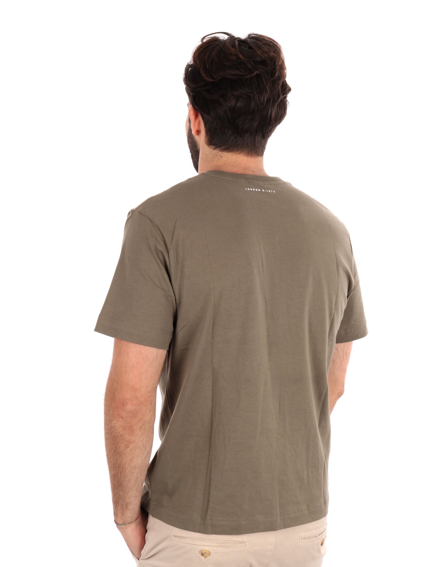 T-SHIRT DALTER PEPE JEANS UOMO VERDE MILITARE