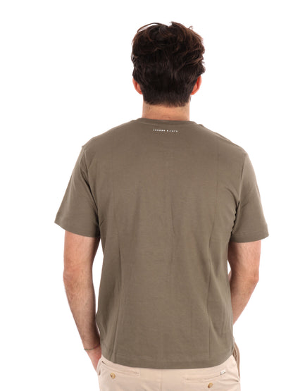 T-SHIRT DALTER PEPE JEANS UOMO VERDE MILITARE