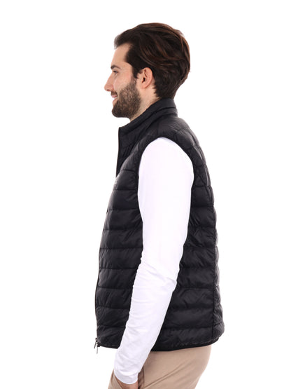 Gilet Core Identity EA7 Emporio Armani nero da uomo elegante e versatile