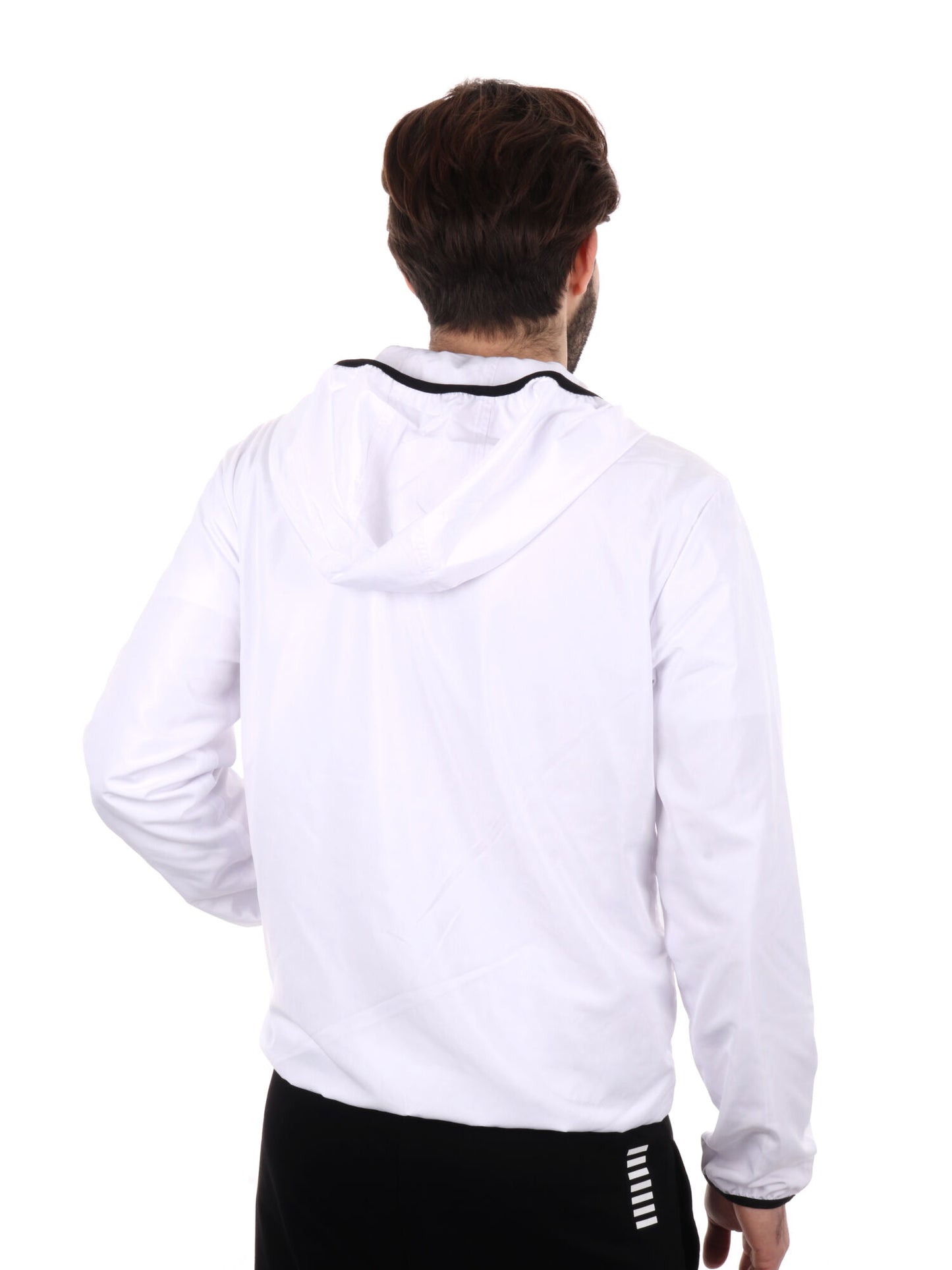 GIUBBINO CON CAPPUCCIO EA7 EMPORIO ARMANI UOMO BIANCO