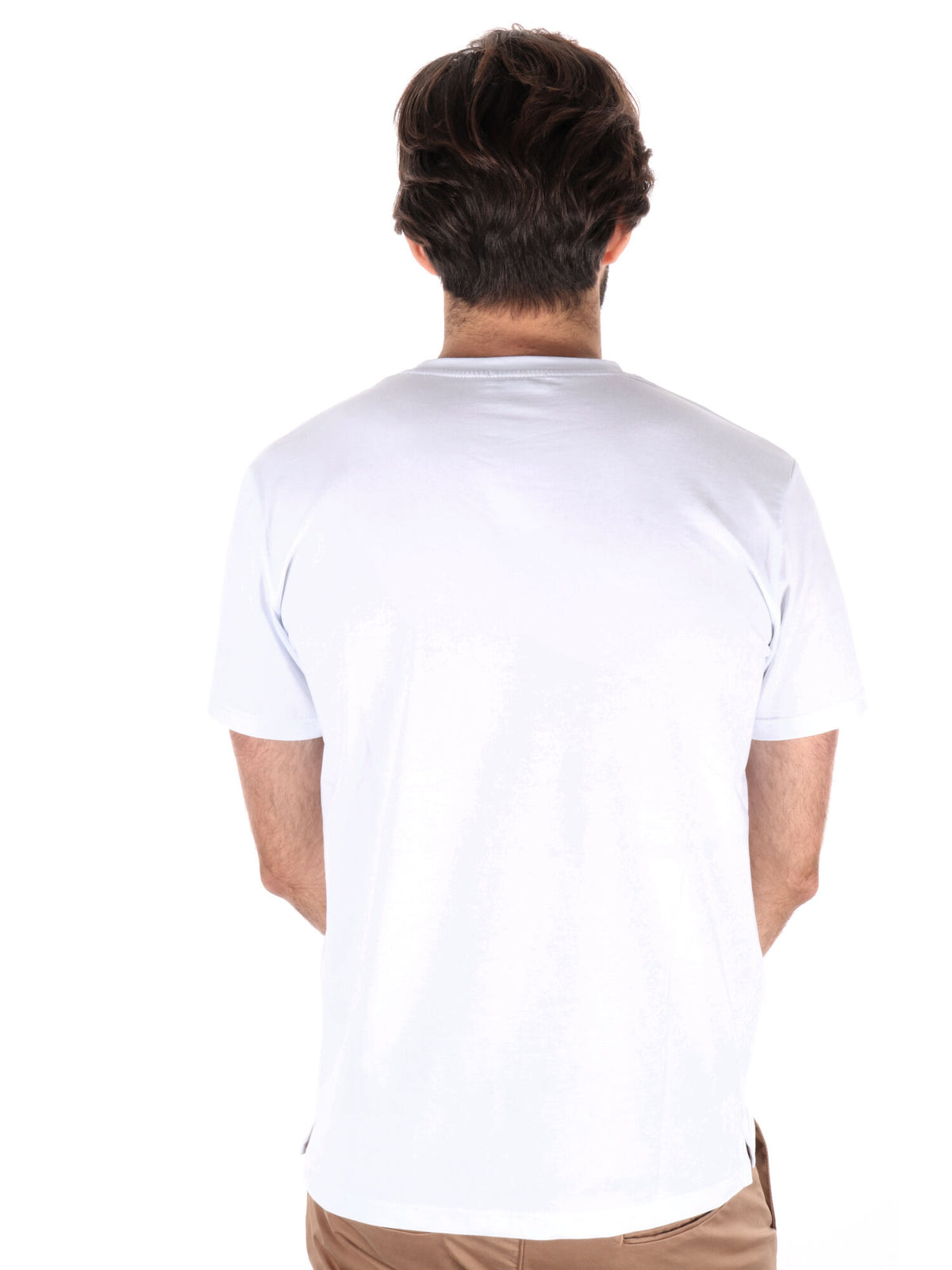 F.b. t-shirt mm da uomo bianco
