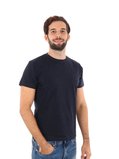 F.b. t-shirt mm da uomo blu