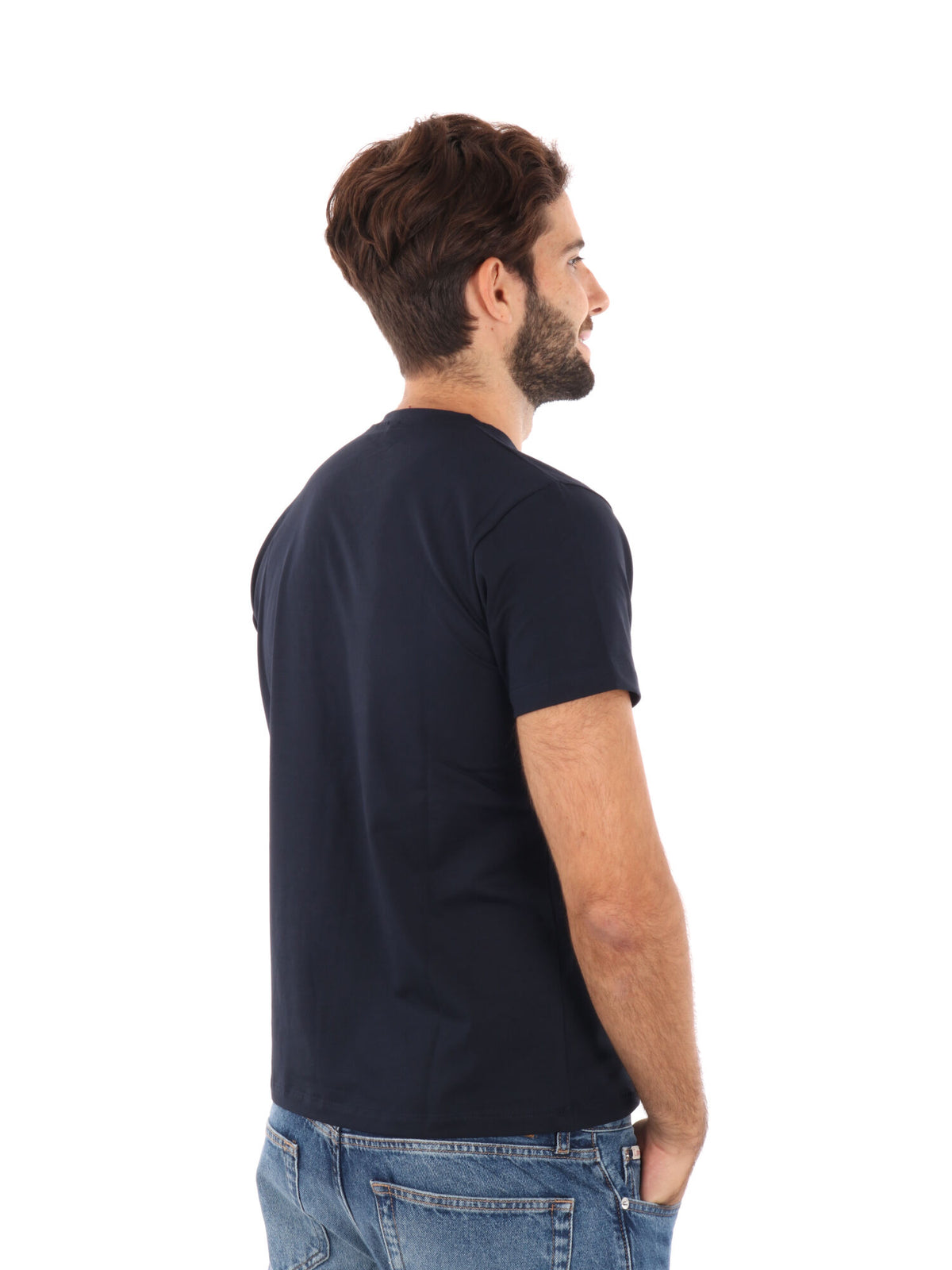 F.b. t-shirt mm da uomo blu