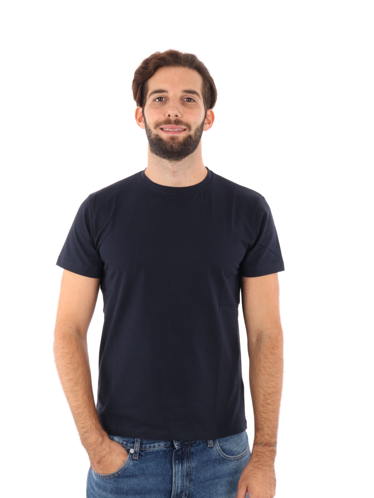 F.b. t-shirt mm da uomo blu