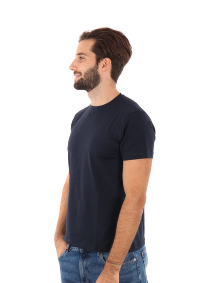 F.b. t-shirt mm da uomo blu