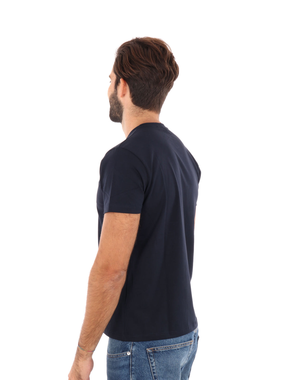 F.b. t-shirt mm da uomo blu