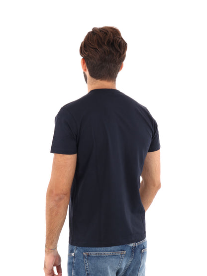 F.b. t-shirt mm da uomo blu