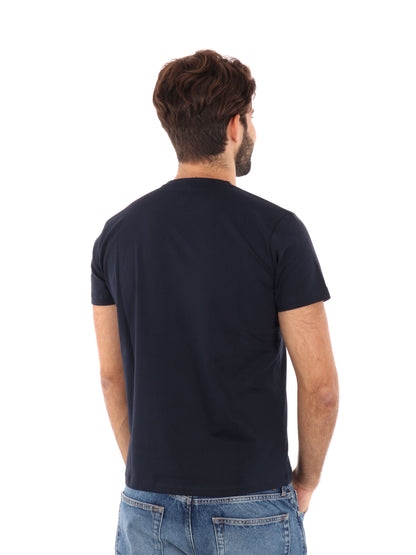 F.b. t-shirt mm da uomo blu