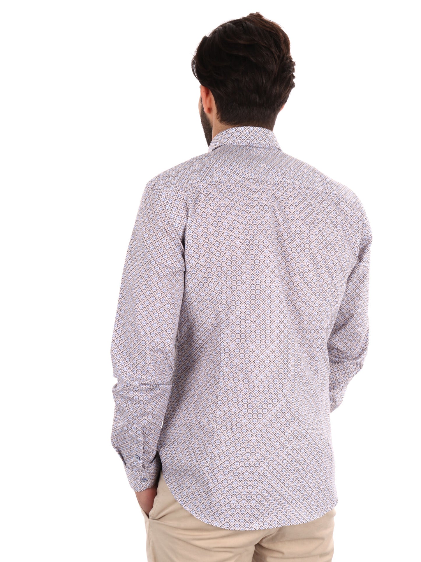 CAMICIA FANTASIA FB UOMO BEIGE