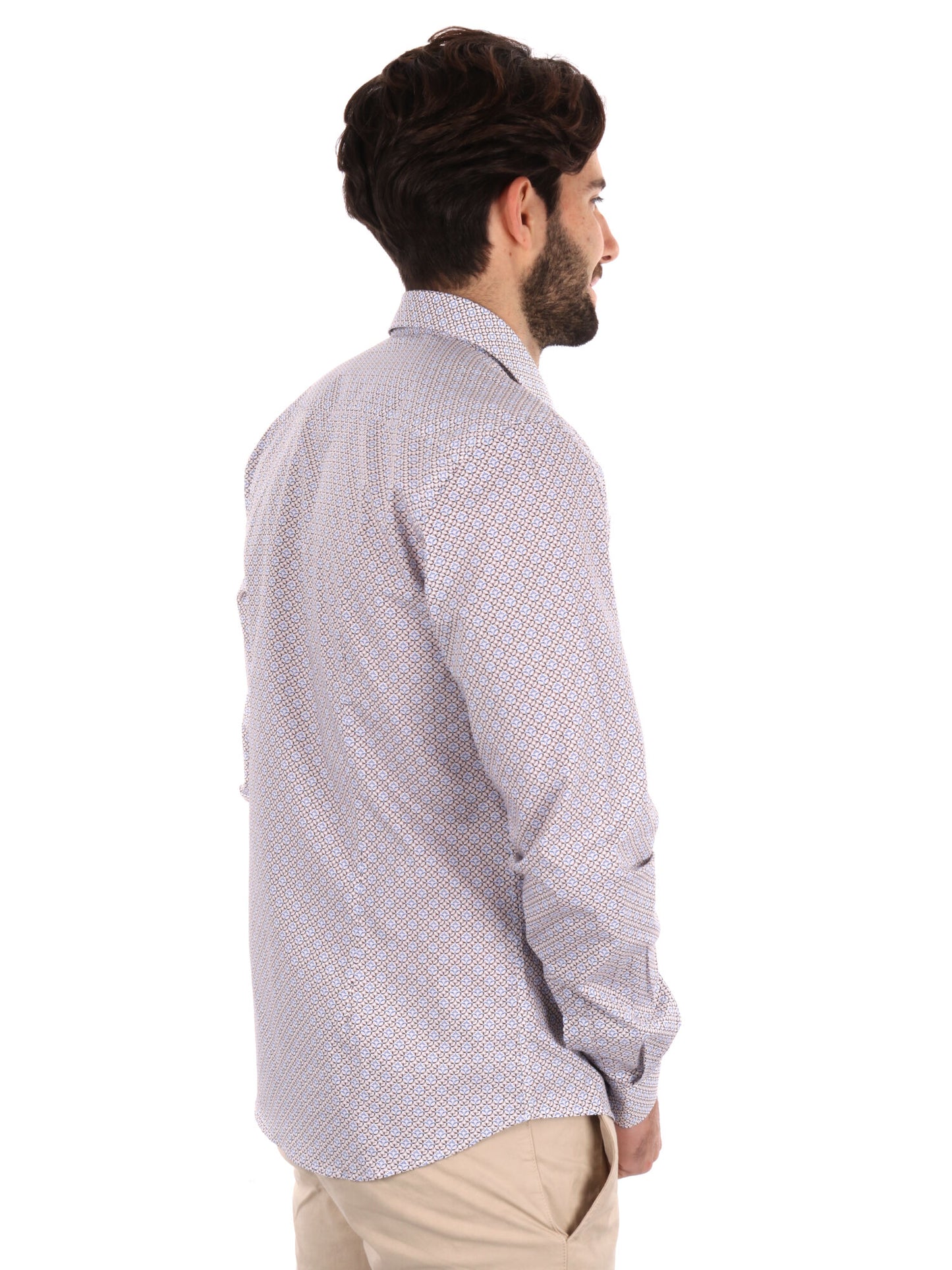 CAMICIA FANTASIA FB UOMO BEIGE