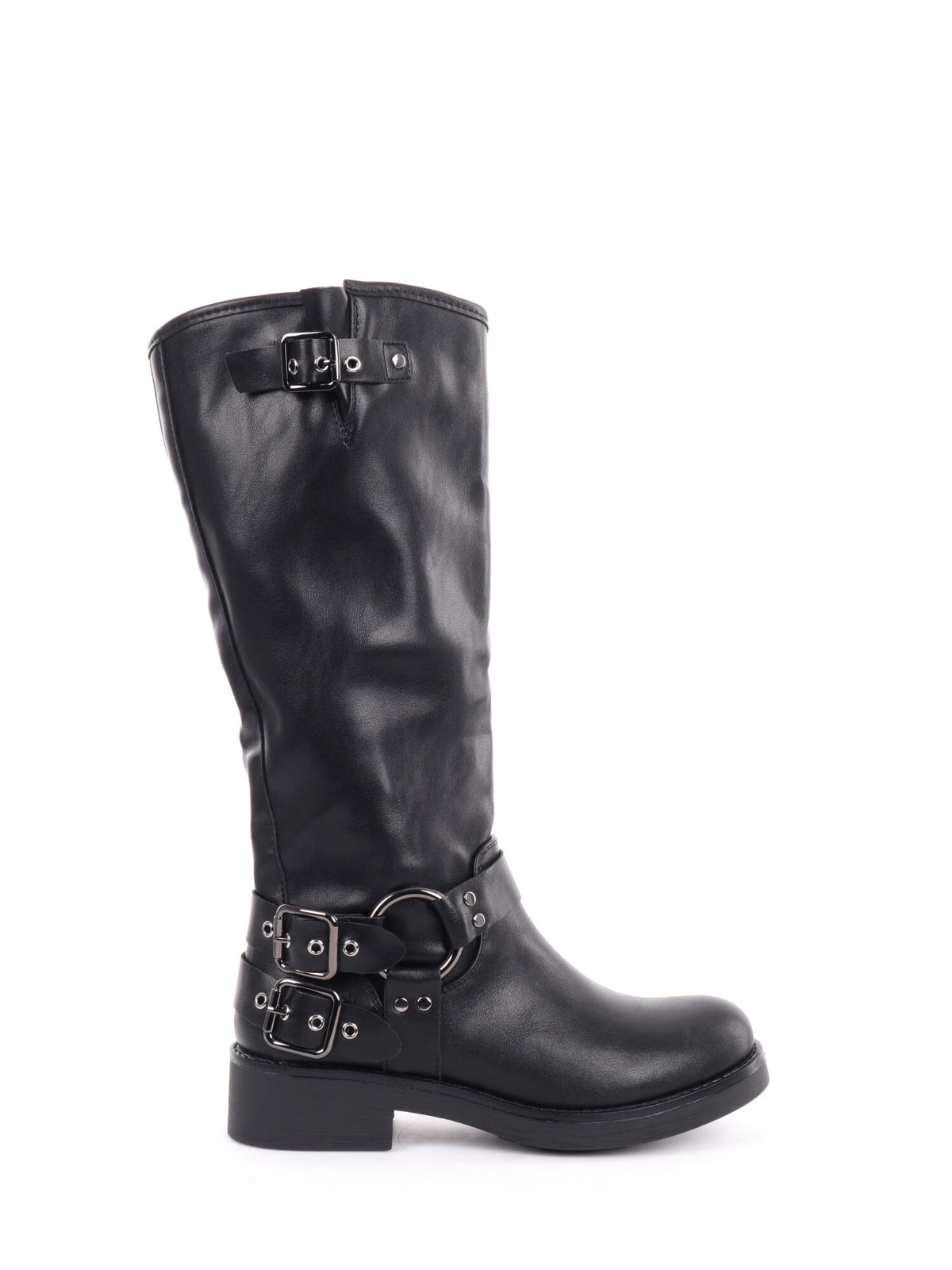 CLYO' STIVALE ALTO CON FIBBIA DONNA NERO