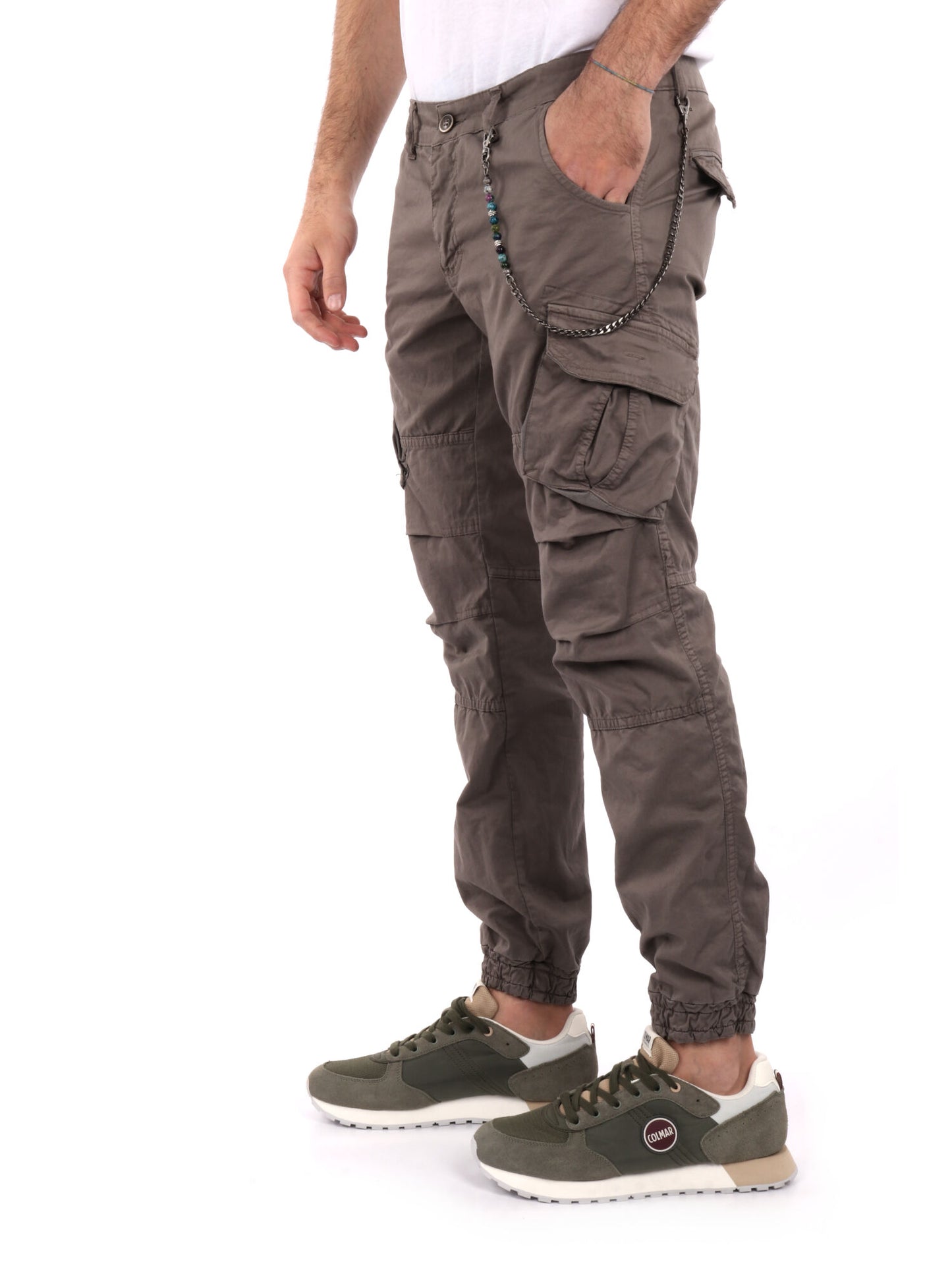 PANTALONE CARGO FB UOMO FANGO
