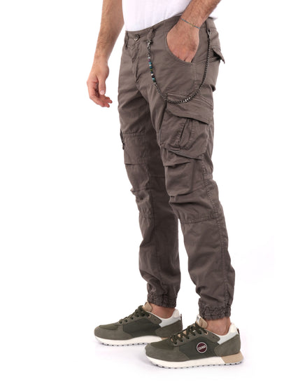 PANTALONE CARGO FB UOMO FANGO