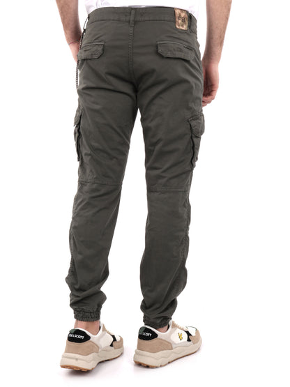 PANTALONE CARGO FB UOMO VERDE MILITARE