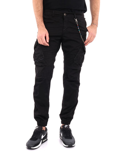 PANTALONE CARGO FB UOMO NERO