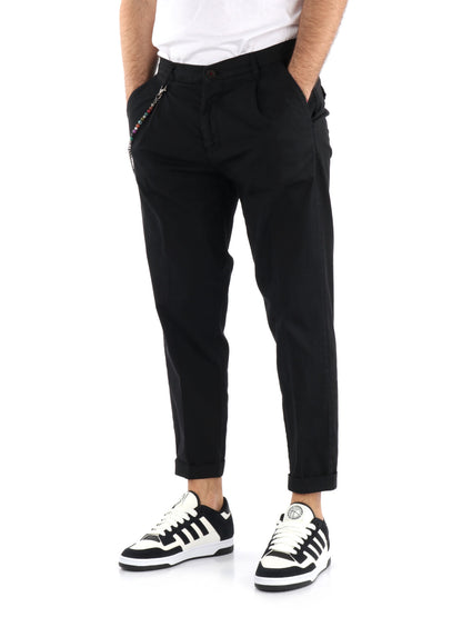 PANTALONE SANTOS FB UOMO NERO