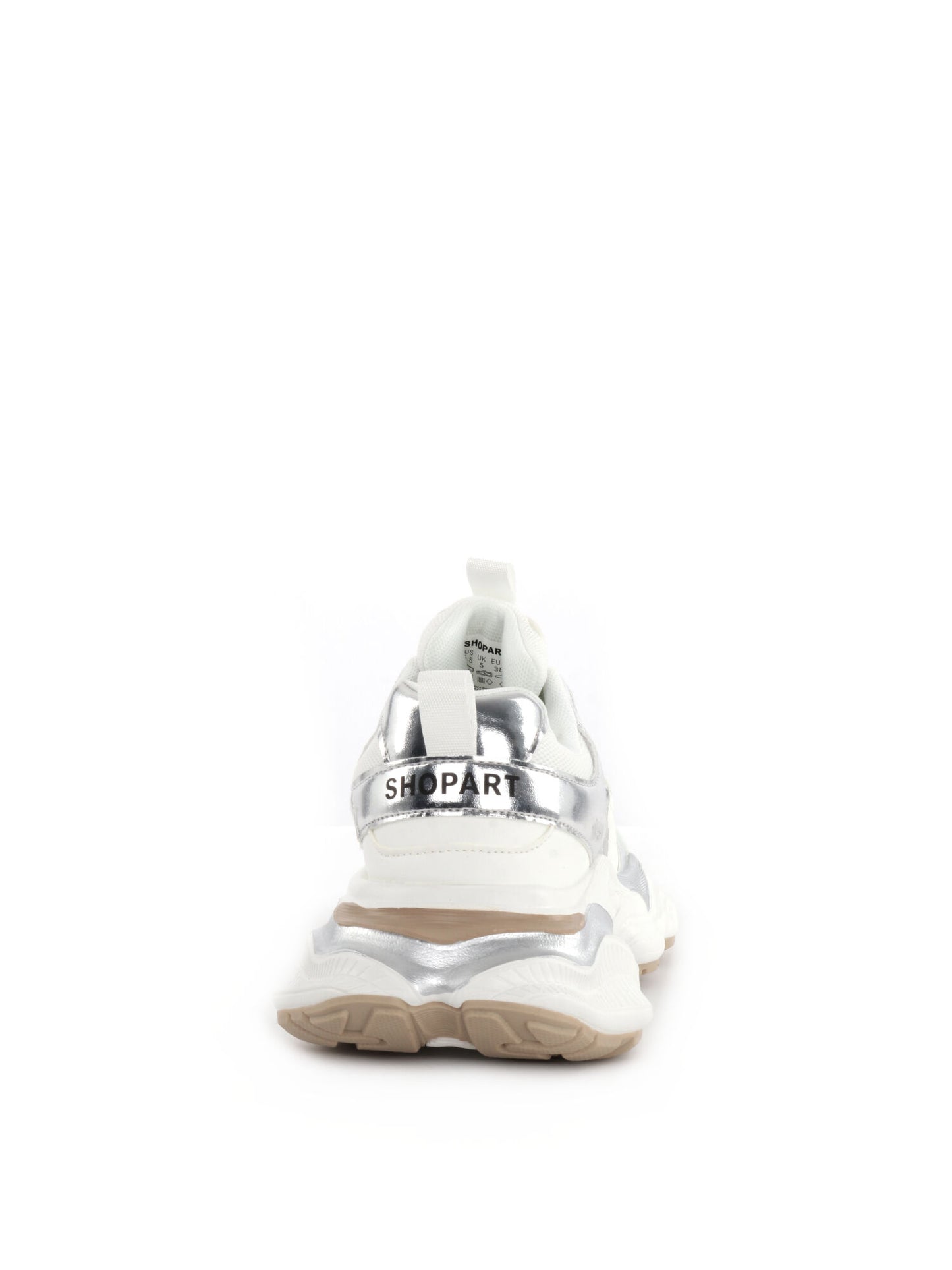 SNEAKERS CHUCKY QUINN SHOPART DONNA BIANCO ARGENTO
