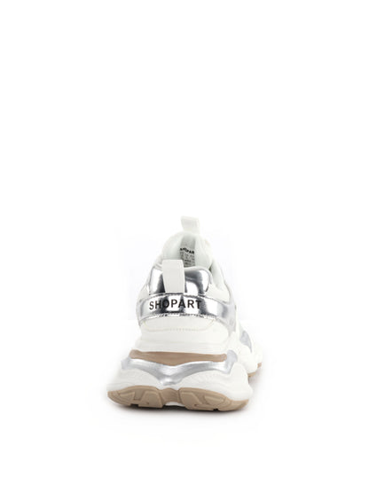 SNEAKERS CHUCKY QUINN SHOPART DONNA BIANCO ARGENTO