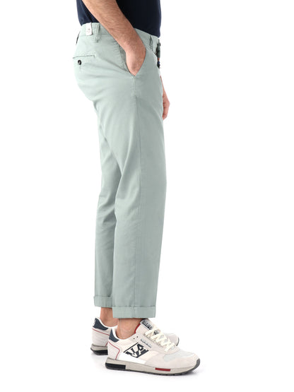 PANTALONE MICROFANTASIA FB UOMO PISTACCHIO