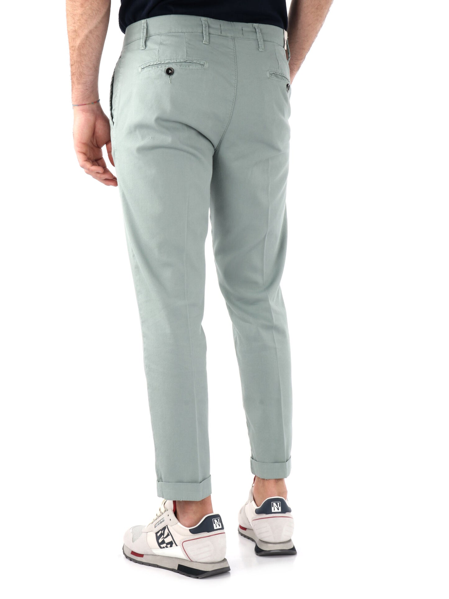 PANTALONE MICROFANTASIA FB UOMO PISTACCHIO