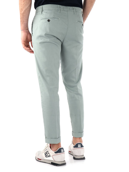 PANTALONE MICROFANTASIA FB UOMO PISTACCHIO