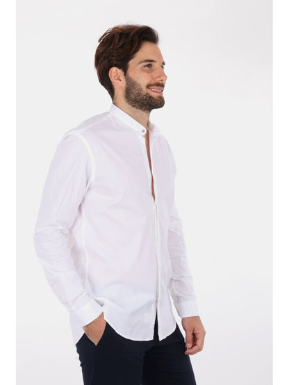 CAMICIA CON COLLETTO COREA SINGAPORE FB UOMO BIANCO