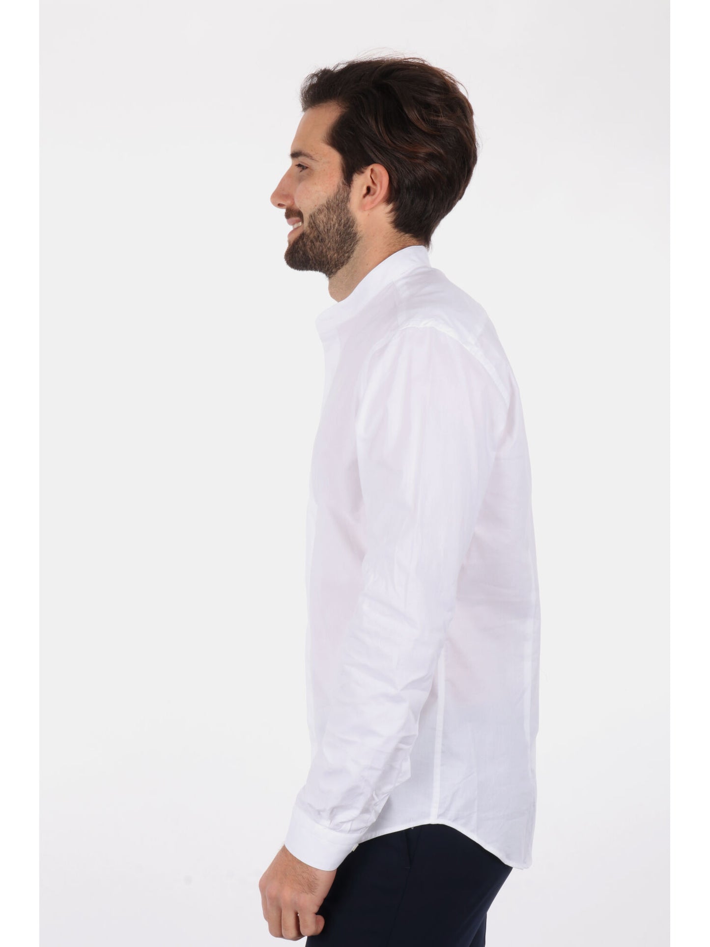 CAMICIA CON COLLETTO COREA SINGAPORE FB UOMO BIANCO