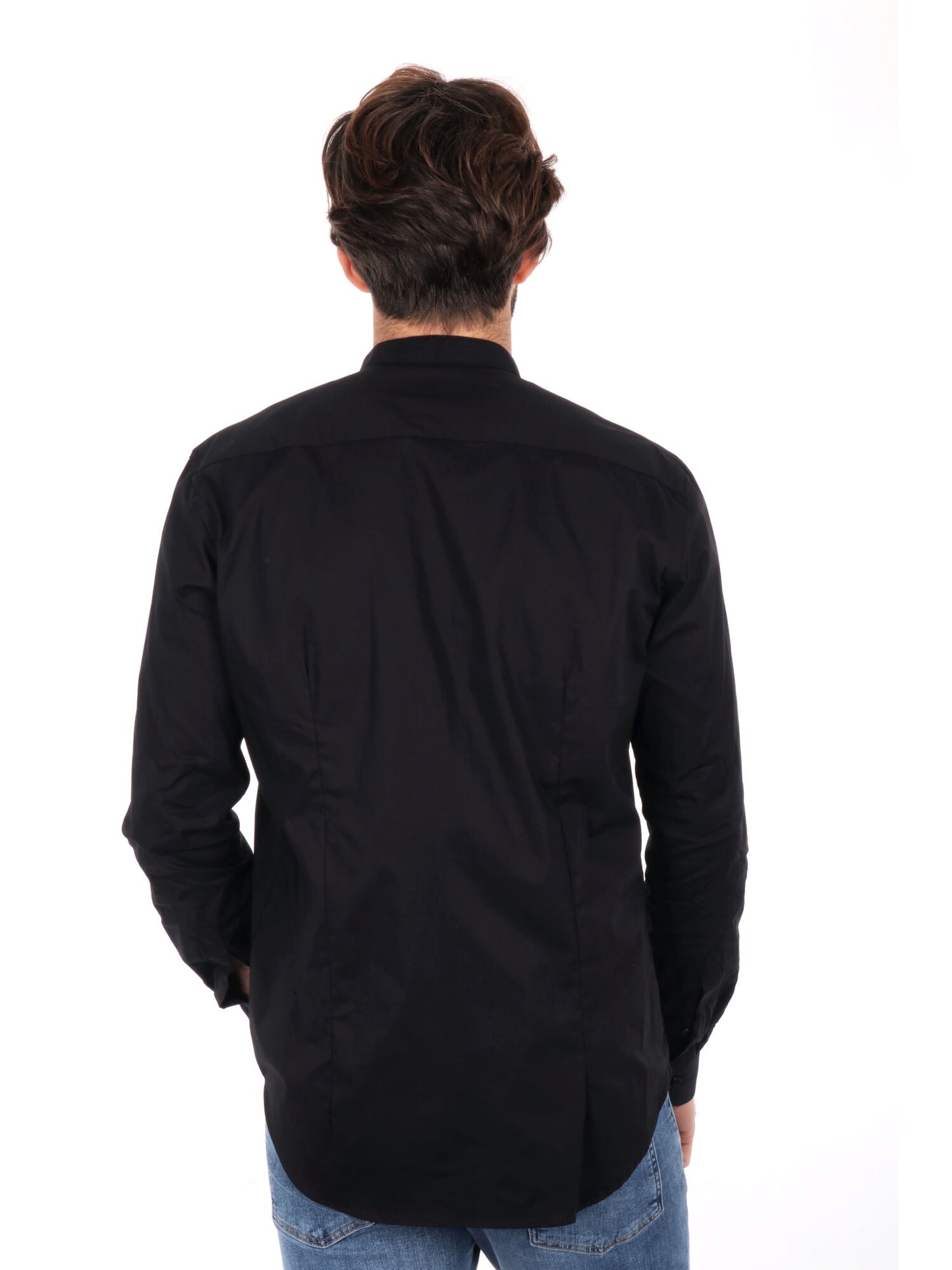 CAMICIA CON COLLETTO COREA SINGAPORE FB UOMO NERO