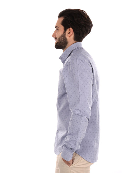 Camicia uomo FB Sorriso 387 in tessuto denim elegante