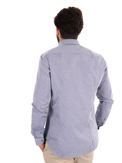 Camicia uomo FB Sorriso 387 in tessuto denim elegante