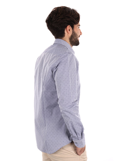 Camicia uomo FB Sorriso 387 in tessuto denim elegante