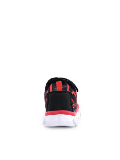 SNEAKERS CON SUOLA SCANALATA E LUCI SPIDERMAN LEOMIL BAMBINO NERO ROSSO