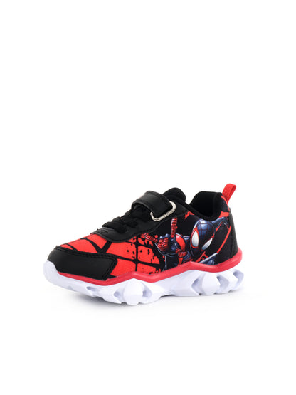 SNEAKERS CON SUOLA SCANALATA E LUCI SPIDERMAN LEOMIL BAMBINO NERO ROSSO