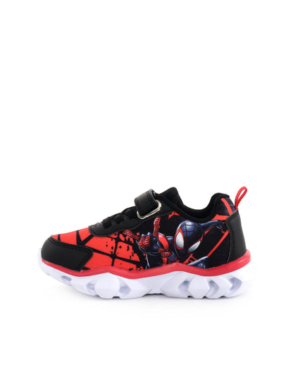 SNEAKERS CON SUOLA SCANALATA E LUCI SPIDERMAN LEOMIL BAMBINO NERO ROSSO