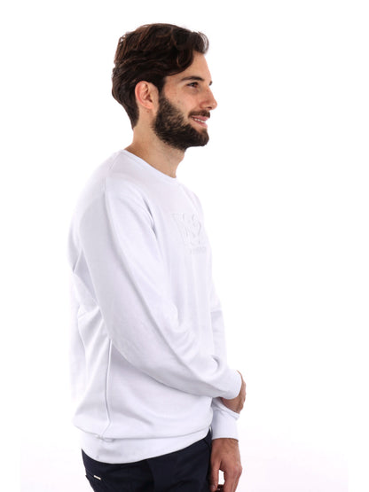 FELPA GIROCOLLO DROP SEASON 2 UOMO BIANCO