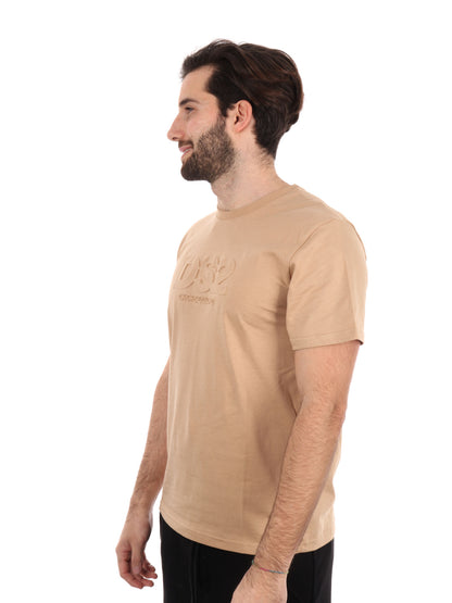 T-SHIRT LOGO A RILIEVO DROP SEASON 2 UOMO BISCOTTO