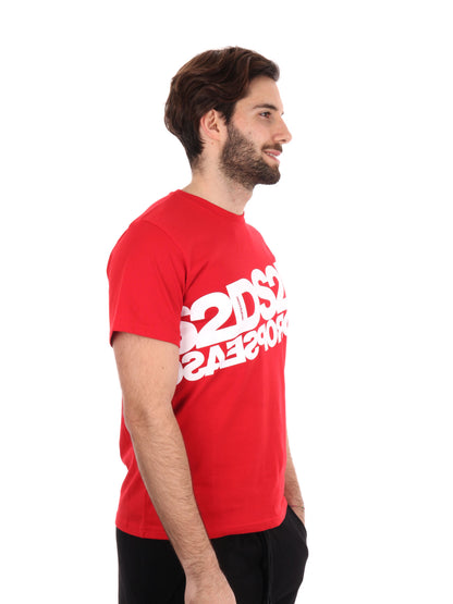 T-SHIRT MAXI LOGO DROP SEASON 2 UOMO ROSSO