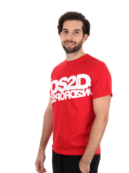 T-SHIRT MAXI LOGO DROP SEASON 2 UOMO ROSSO