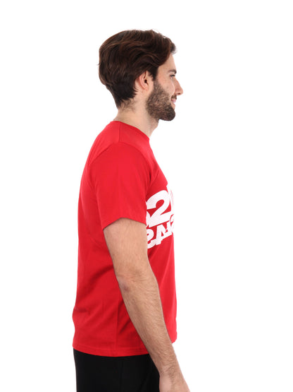 T-SHIRT MAXI LOGO DROP SEASON 2 UOMO ROSSO