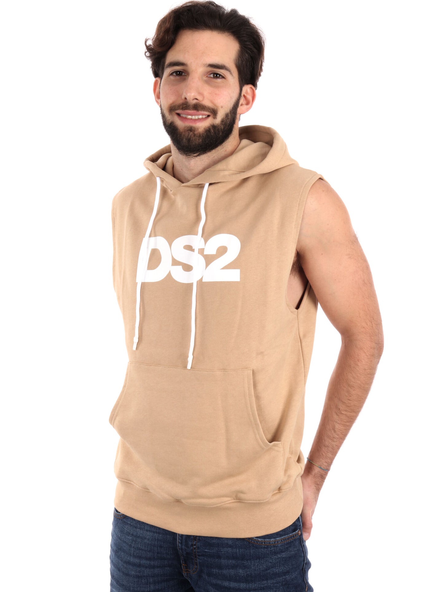 FELPA SMANICATA DROP SEASON 2 UOMO BISCOTTO