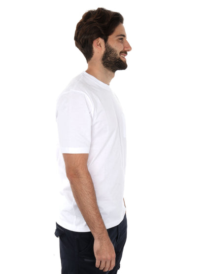 T-shirt Pierce di Refrigiwear da uomo bianca con taschino logo