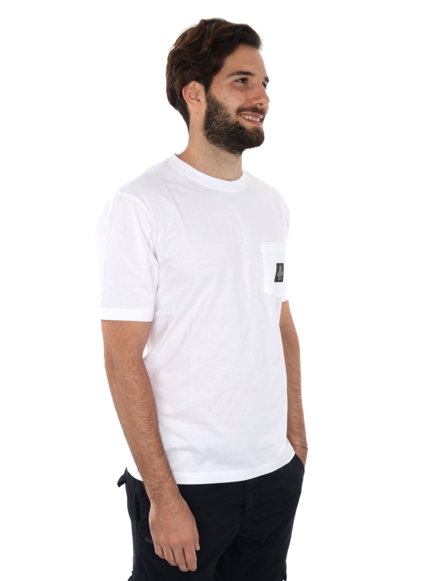 T-shirt Pierce di Refrigiwear da uomo bianca con taschino logo